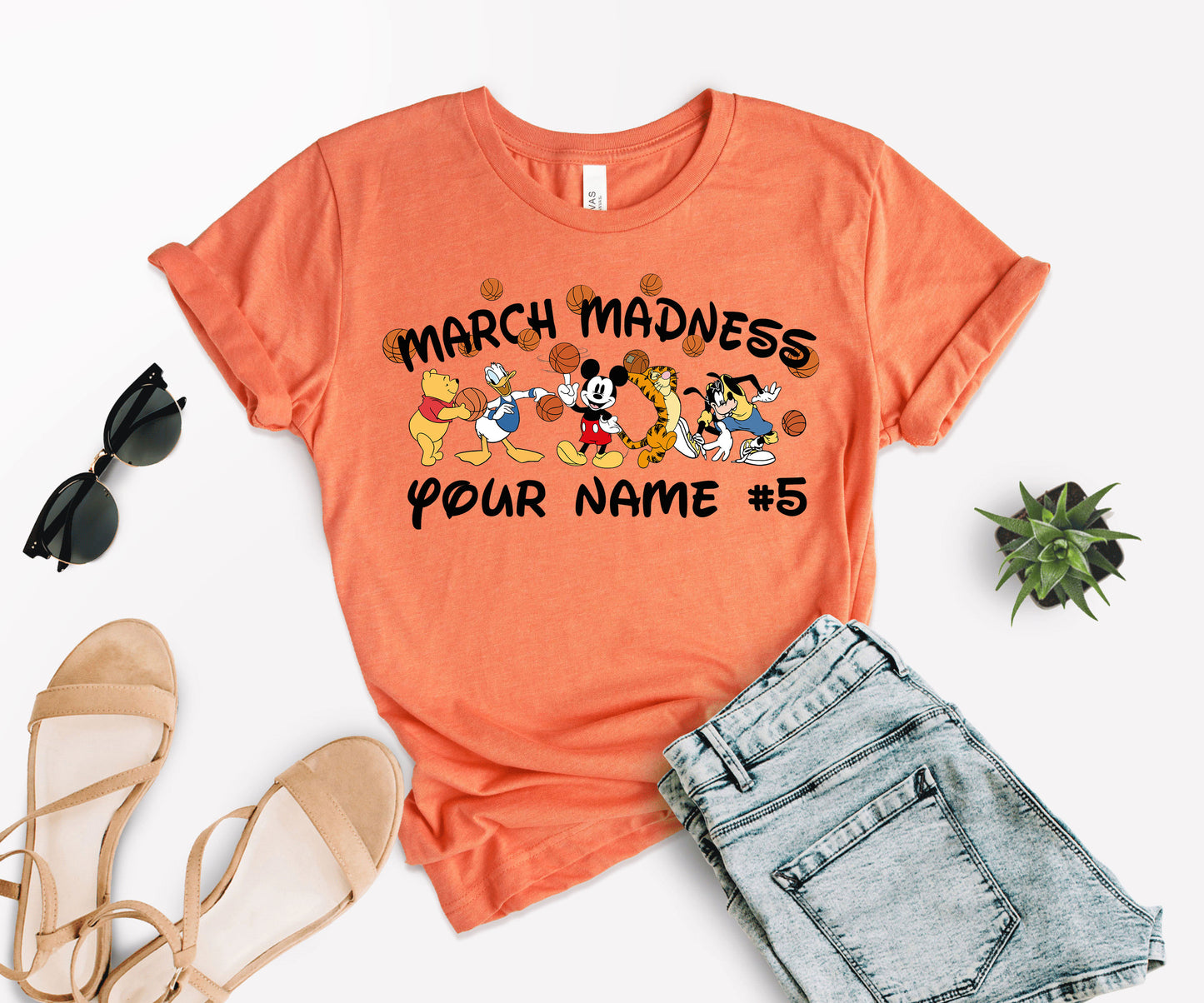 Custom March Madness T-Shirt, Mickey Mouse Basketball Shirt, Shirt Madness-newamarketing