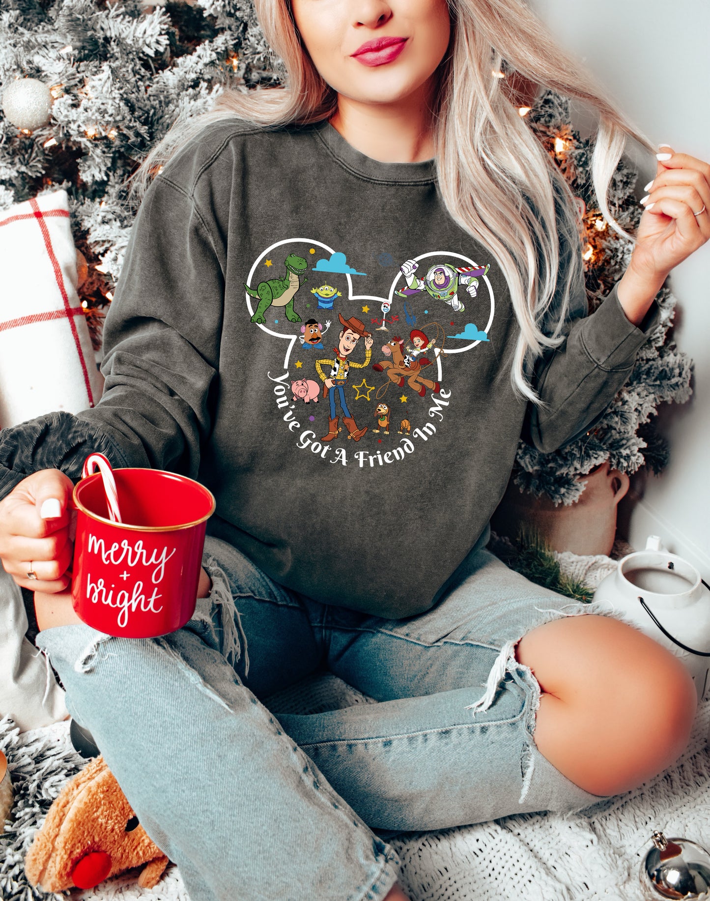 Comfort Color Sweatshirt, Toy Story Sweatshirt, Disney Store Sweatshirt-newamarketing