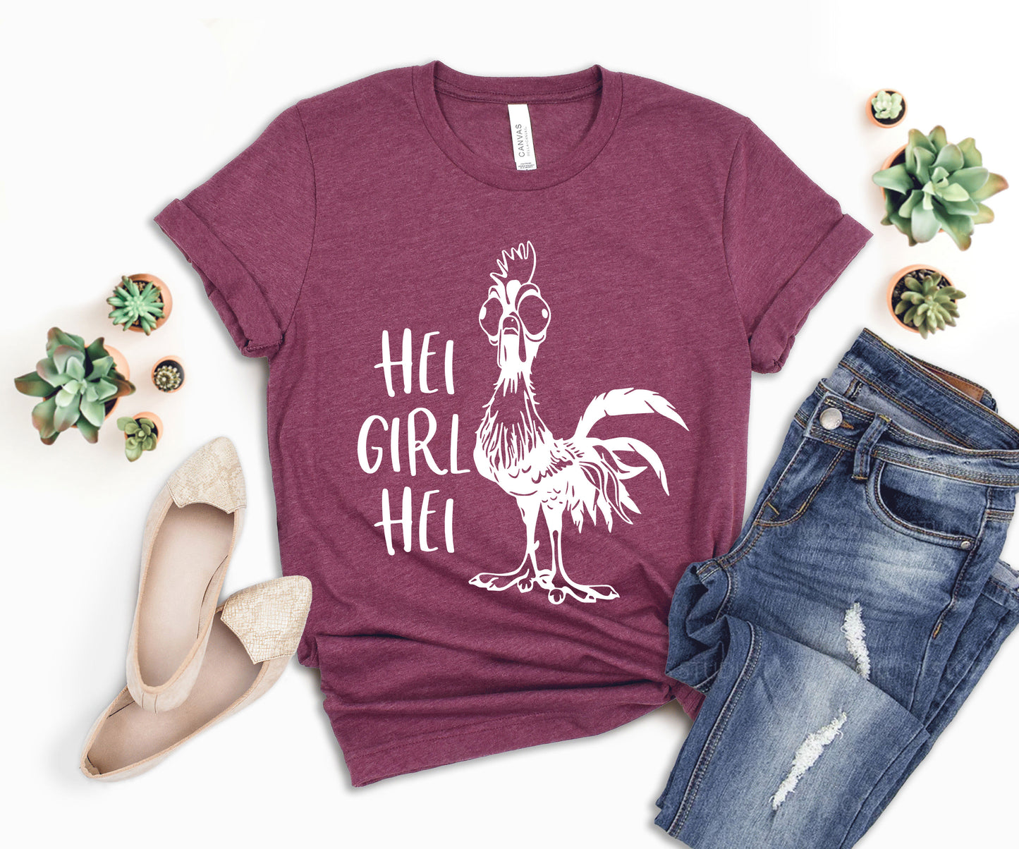 Disney Hei Hei Shirt, Moana Hei Hei Shirt, Hei Hei Chicken T-shirt-newamarketing