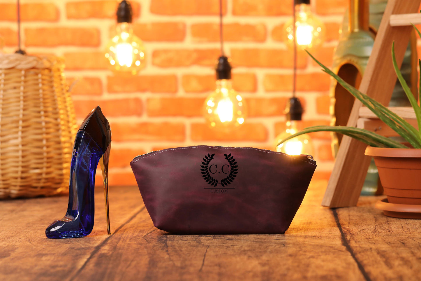 Leather Cosmetic Bags, Leather Toiletry Bag Women's, Leather Makeup Bag-newamarketing