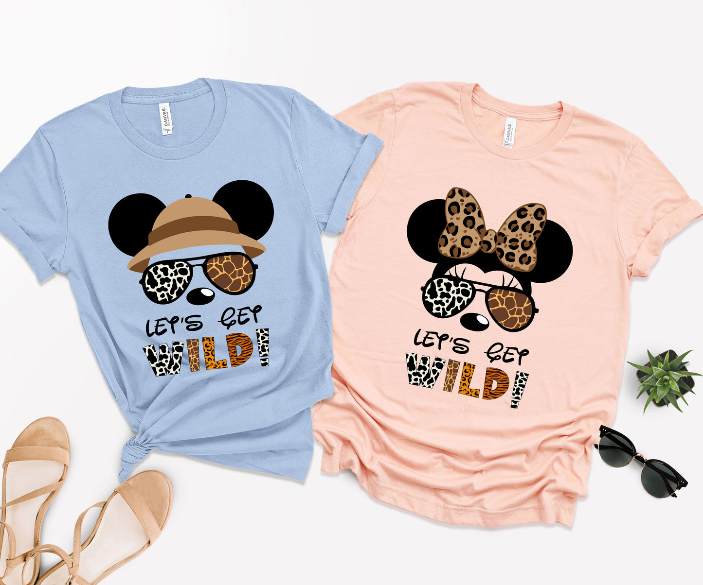 Let's Get Wild Shirts, Minnie and Mickey Matching Shirts, Disney Safari Shirts