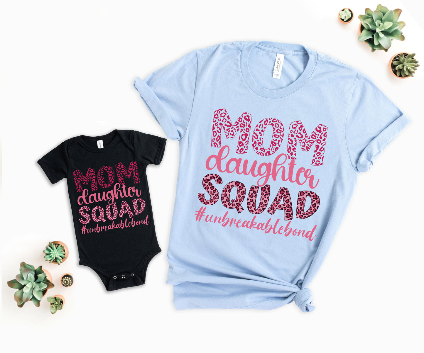 Mom Daughter Squad Shirts, Matching Mommy and Me Outfits, Mom Squad Shirts-newamarketing