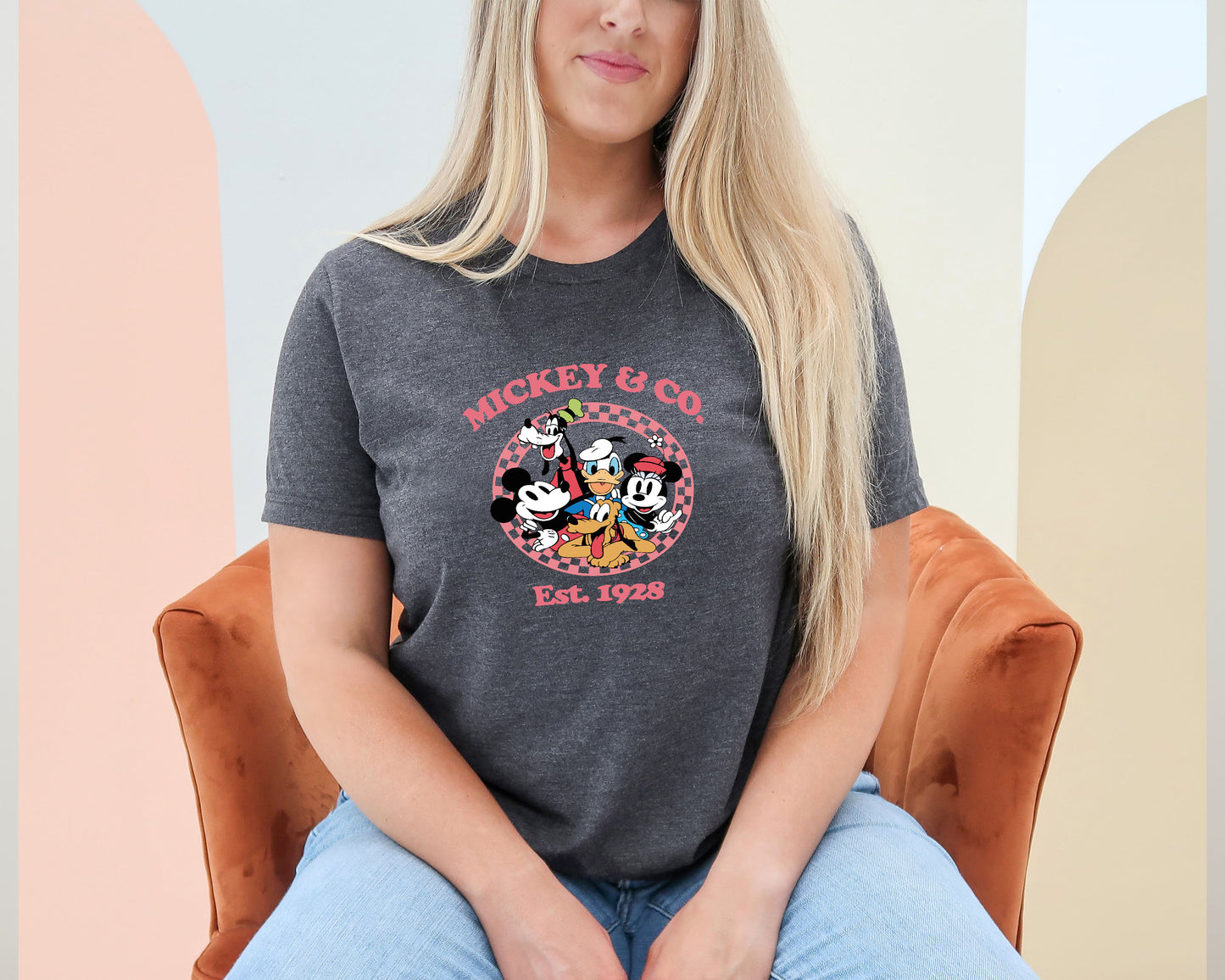 Mickey & Co Shirt, Mickey Mouse, Vintage Mickey And Friends Shirt-newamarketing