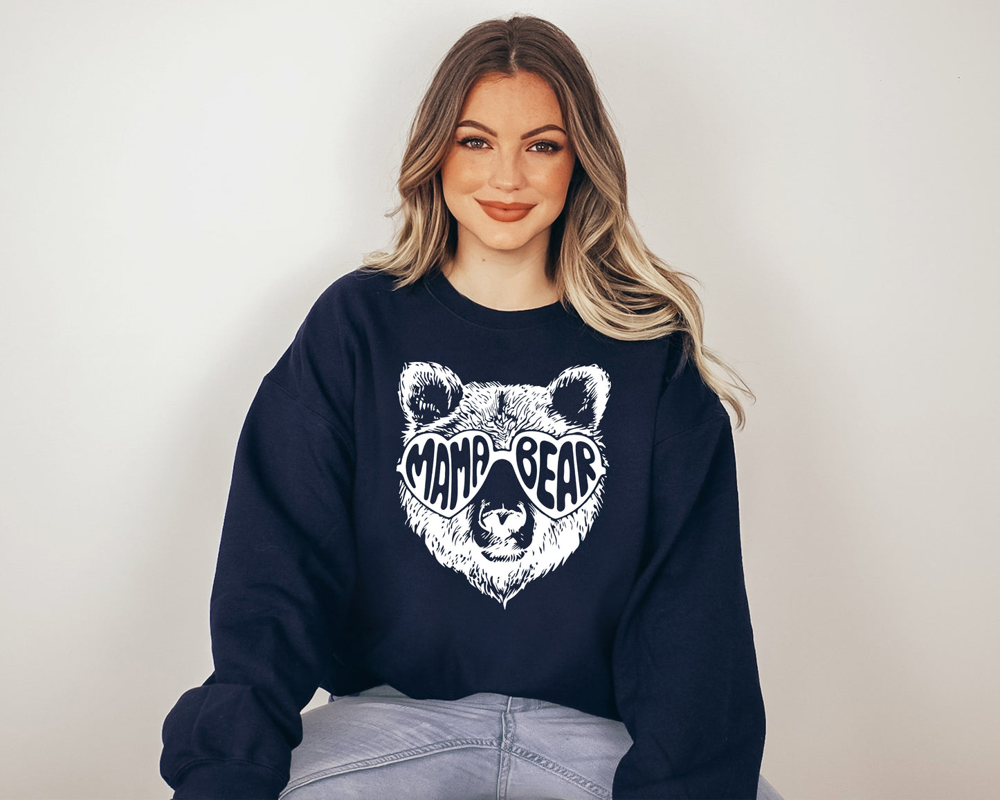 Mama Bear Sweatshirt, Bear Crewneck, Mama Bear Hoodie-newamarketing