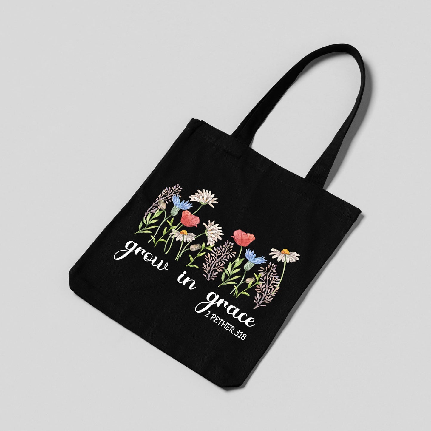 Floral Tote Bag, Christian Tote Bag, Tote Bag Flower-newamarketing