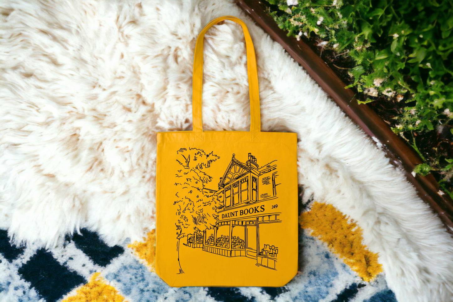 Books Tote Bag, Daunt Books Tote Bag, Tote Bags for Book Lovers-newamarketing
