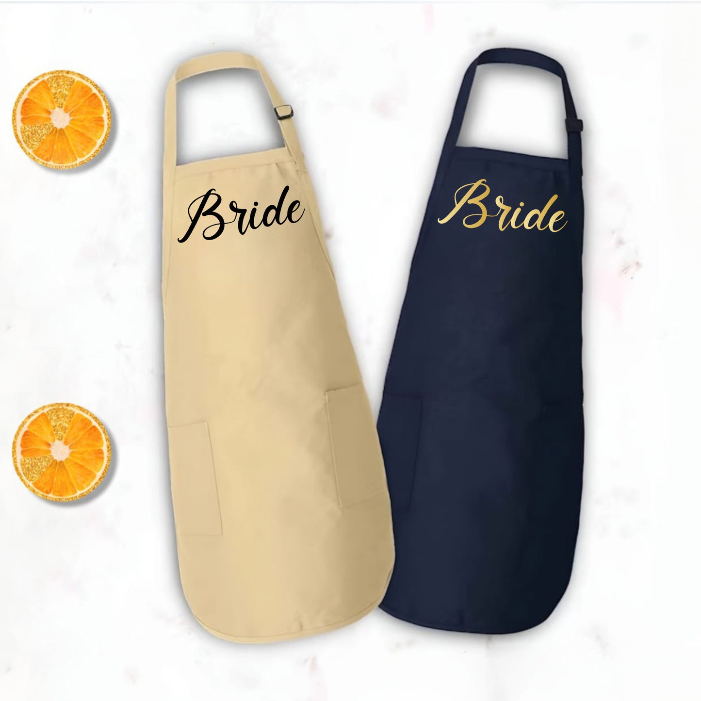 Cute Apron With Pockets, Bride To Be Apron, Wedding Shower Gift For Bride-newamarketing
