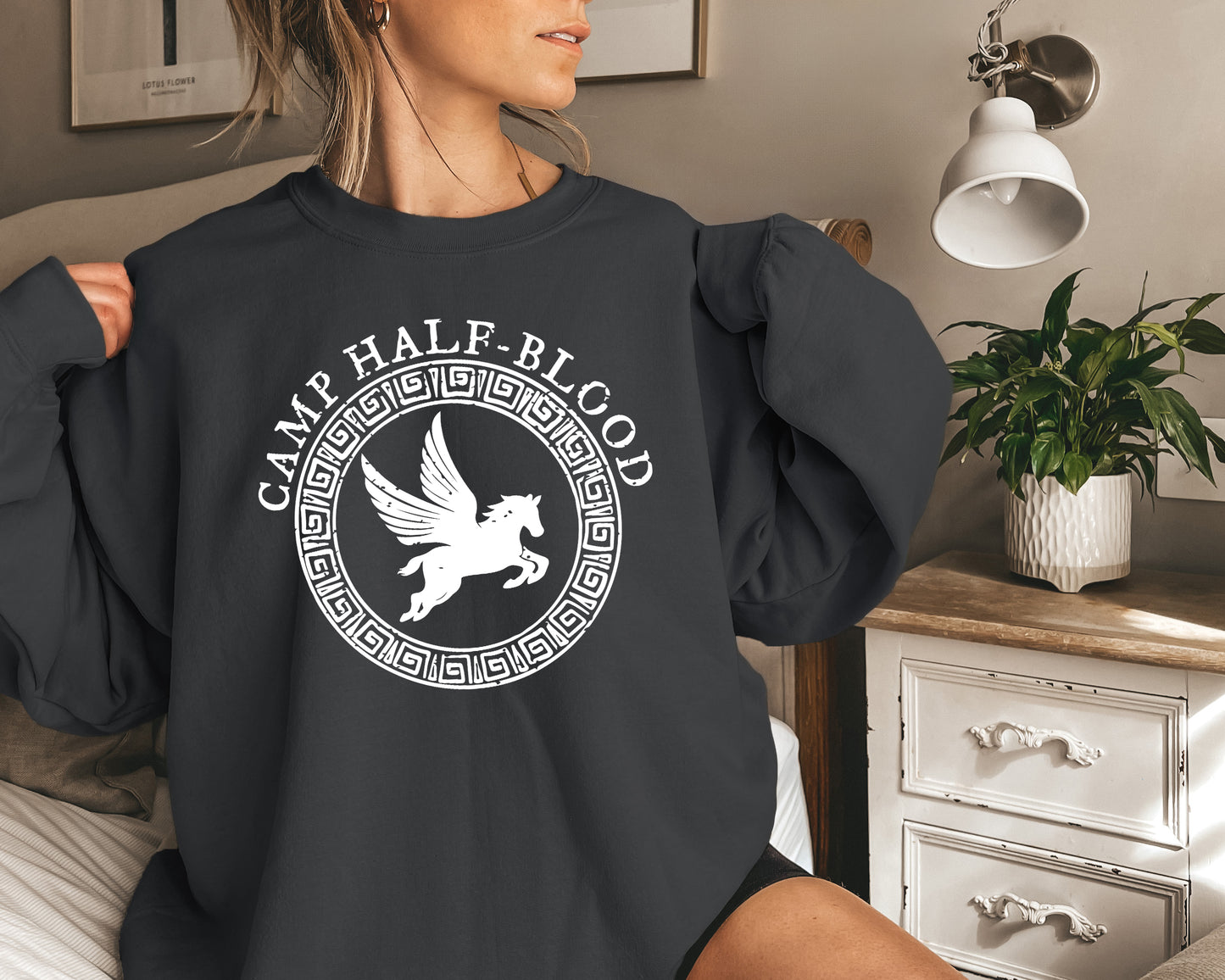 Camp Half Blood Sweatshirt, Camping Sweatshirt, Percy Jackson Hoodies-newamarketing