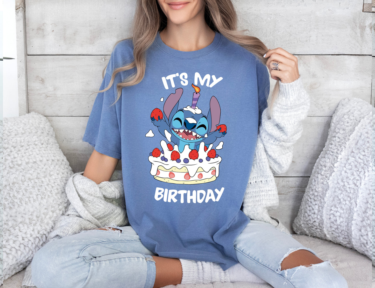 Comfort Color T-Shirt, Its My Birthday Stitch Shirt, Disney Stitch Birthday Shirt-newamarketing
