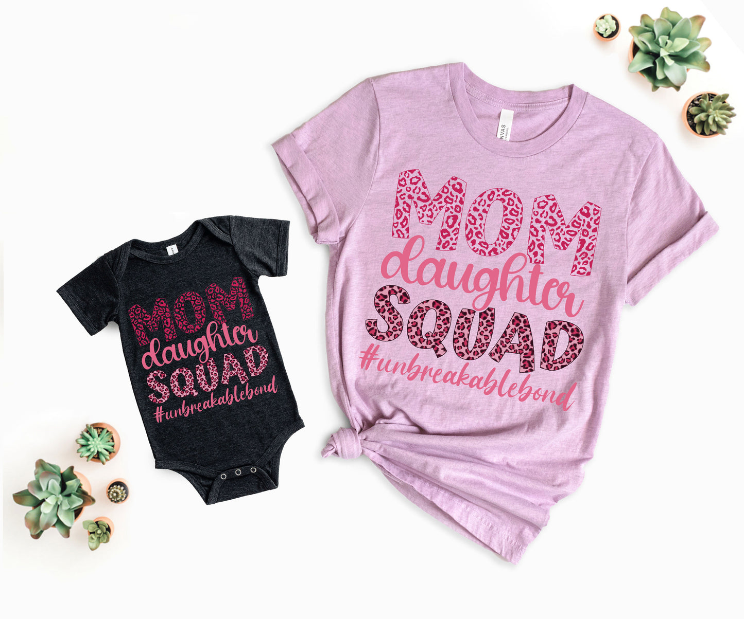 Mom Daughter Squad Shirts, Matching Mommy and Me Outfits, Mom Squad Shirts-newamarketing