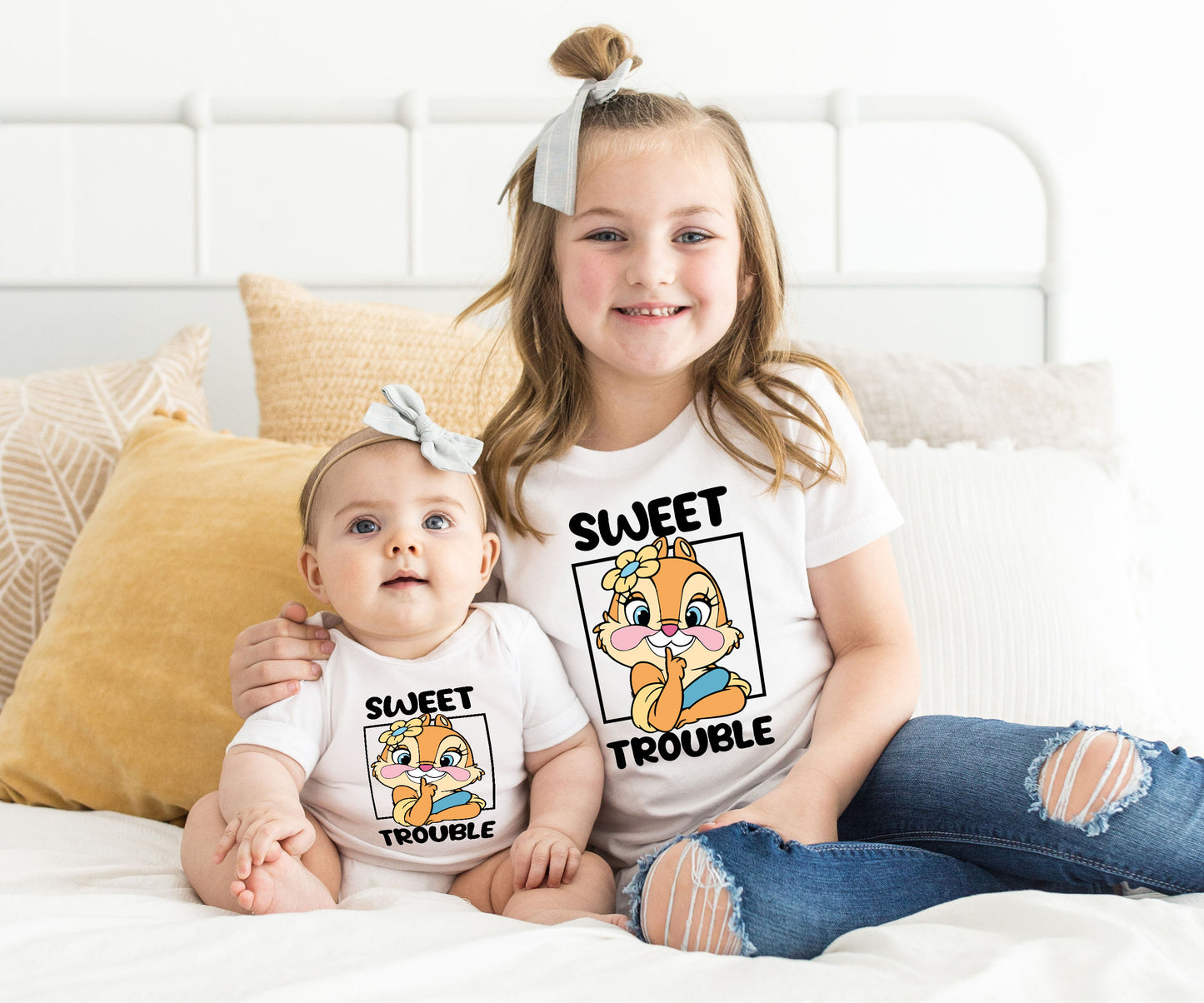 Sweet Trouble Shirts, Double Trouble Shirts, Disney Chip And Dale Shirts-newamarketing