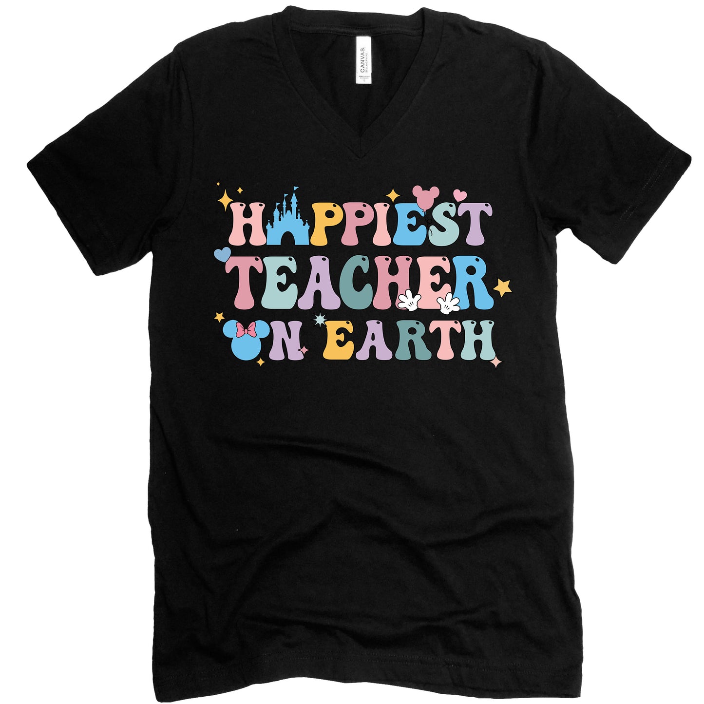 Happiest Teacher Earth Shirt, Happiest Teacher Tee, Disney Teacher Tee-newamarketing