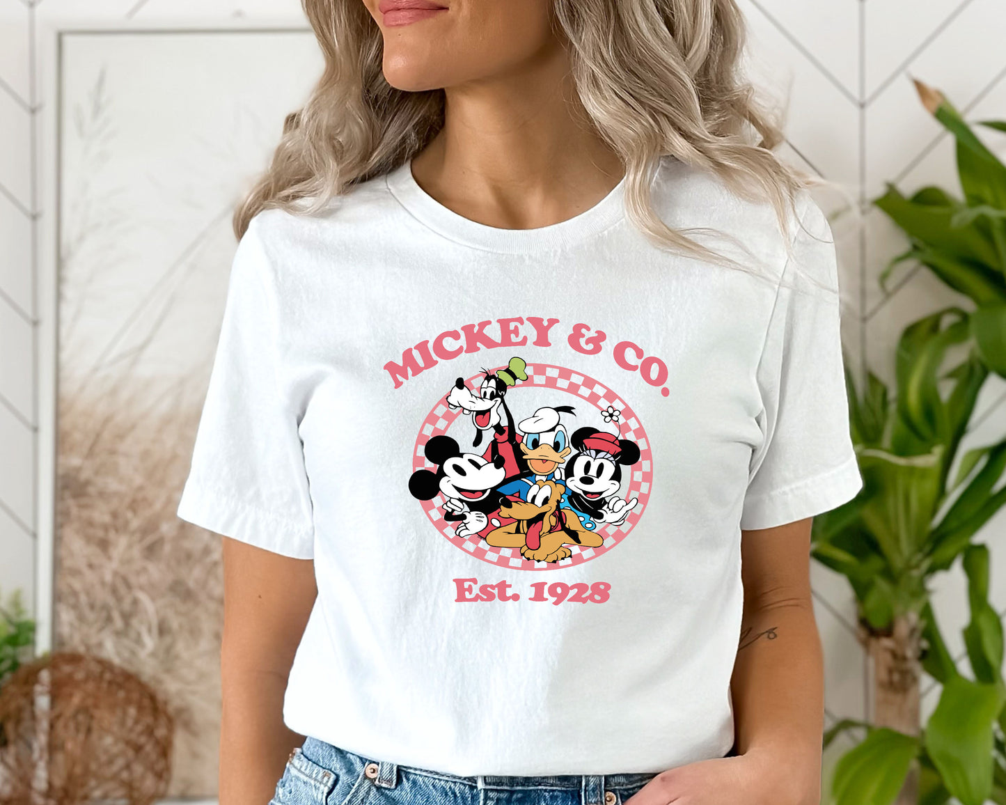 Mickey & Co Shirt, Mickey Mouse, Vintage Mickey And Friends Shirt-newamarketing