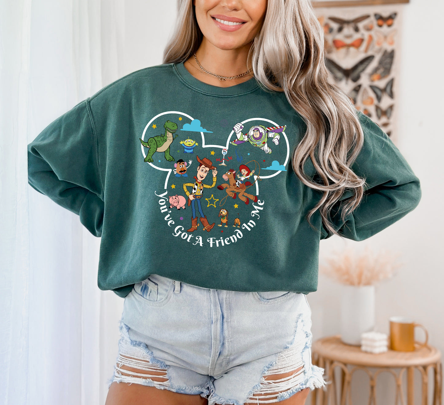 Comfort Color Sweatshirt, Toy Story Sweatshirt, Disney Store Sweatshirt-newamarketing