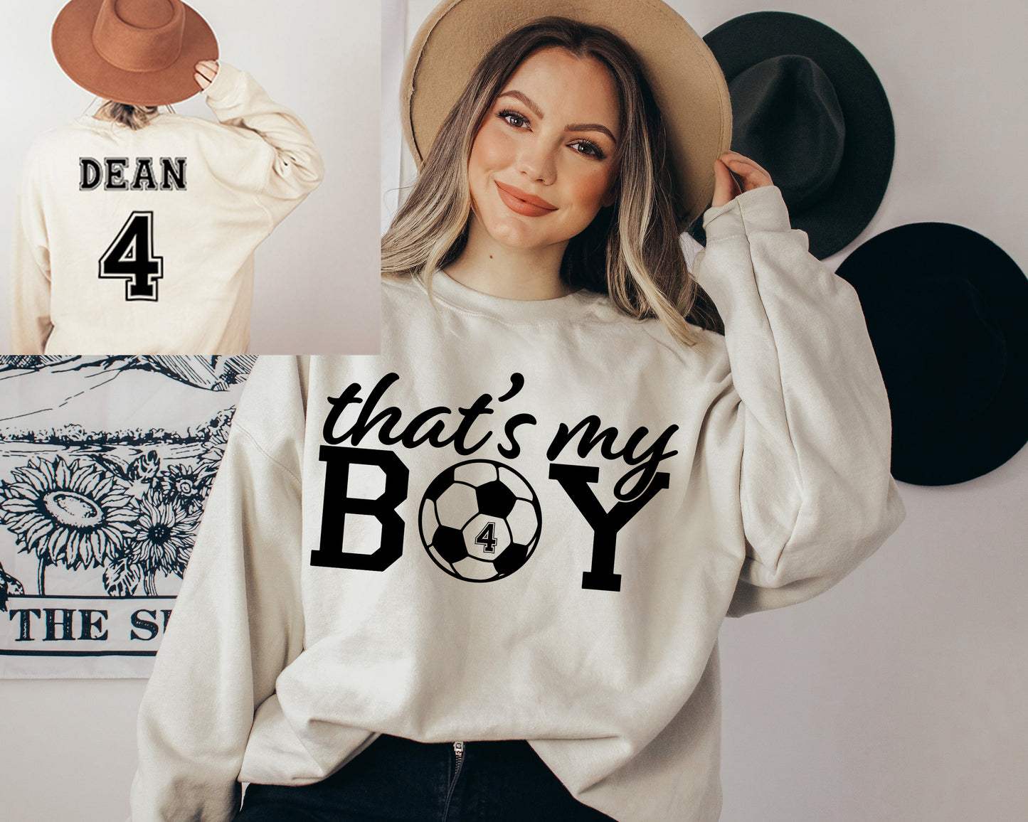That's My Boy Soccer Sweatshirt, Custom Soccer Hoodie, Soccer Mom Sweatshirt-newamarketing