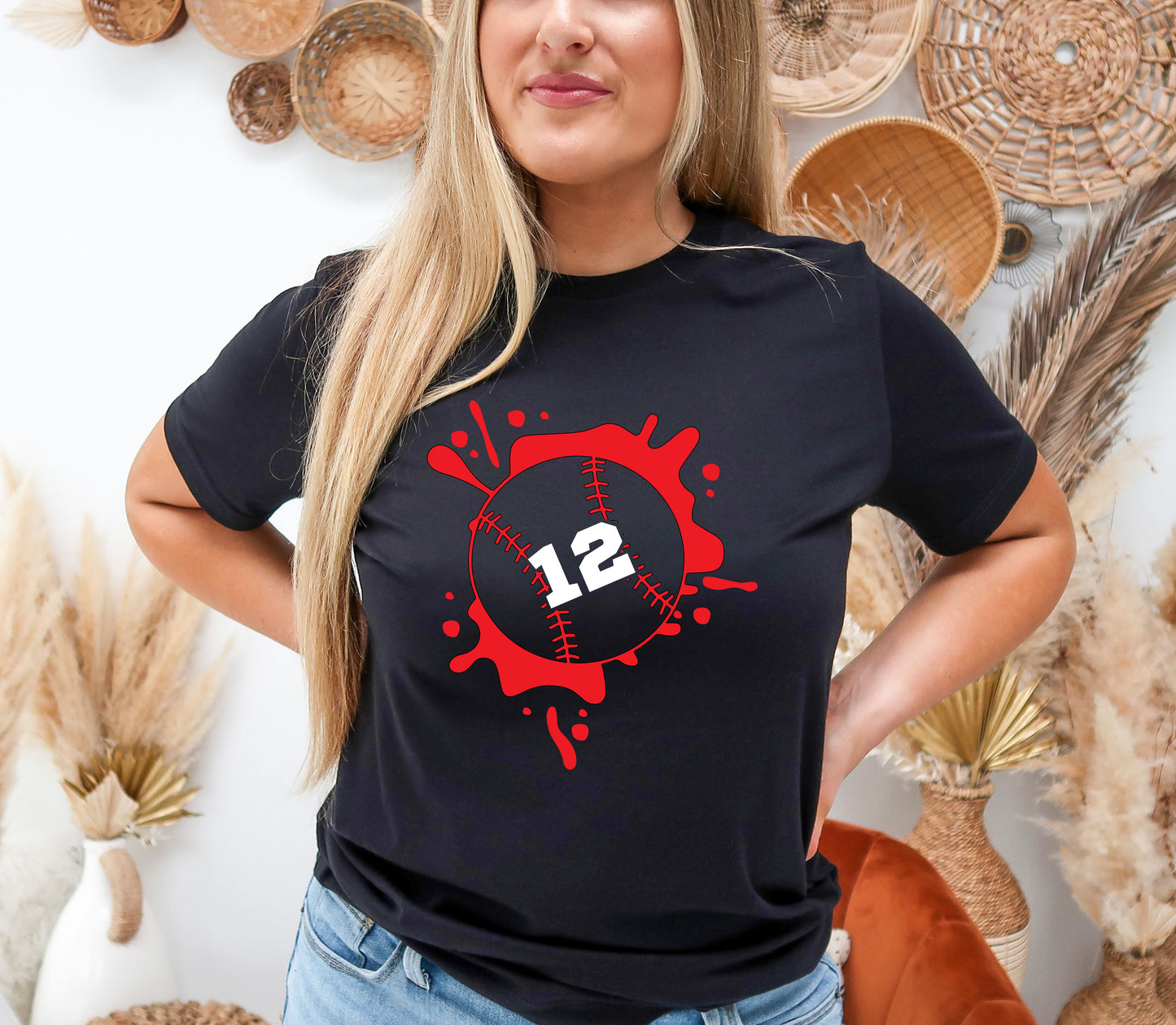 Personalized Baseball Mom Shirt, Baseball Numbers Shirt, Baseball Mom Shirt-newamarketing