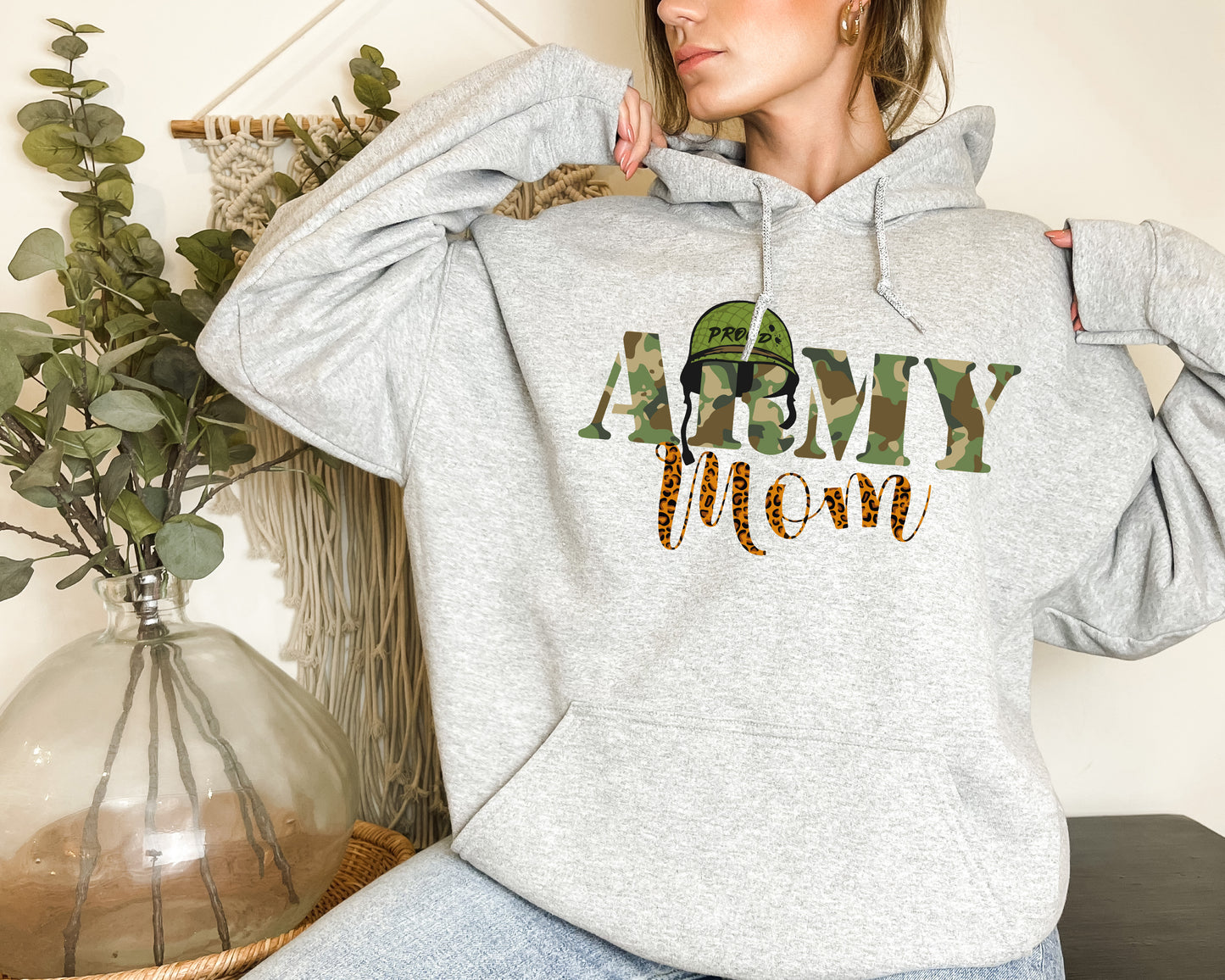 Army Mom Sweatshirt, Gifts For Army Mom, Proud Army Mom Hoodie-newamarketing