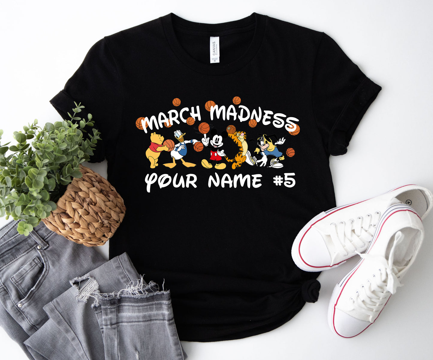 Custom March Madness T-Shirt, Mickey Mouse Basketball Shirt, Shirt Madness-newamarketing