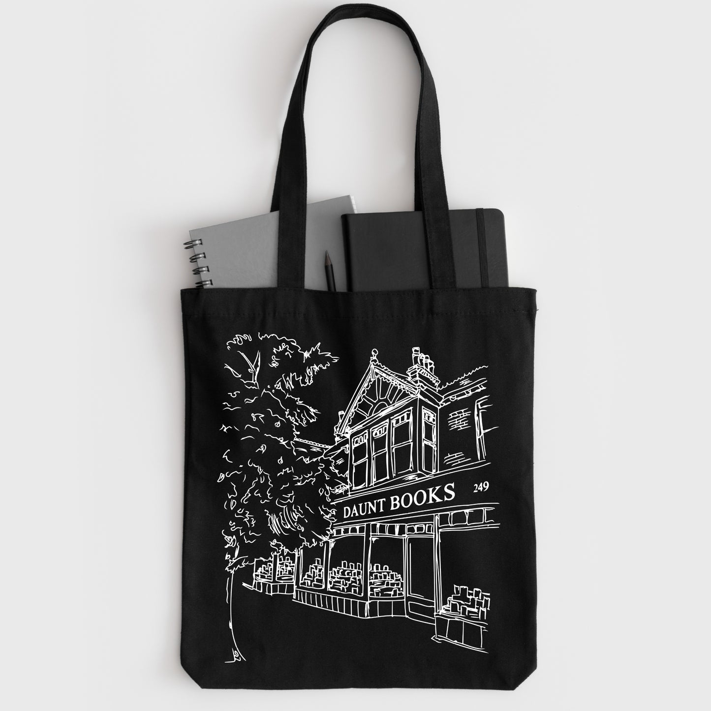Books Tote Bag, Daunt Books Tote Bag, Tote Bags for Book Lovers-newamarketing