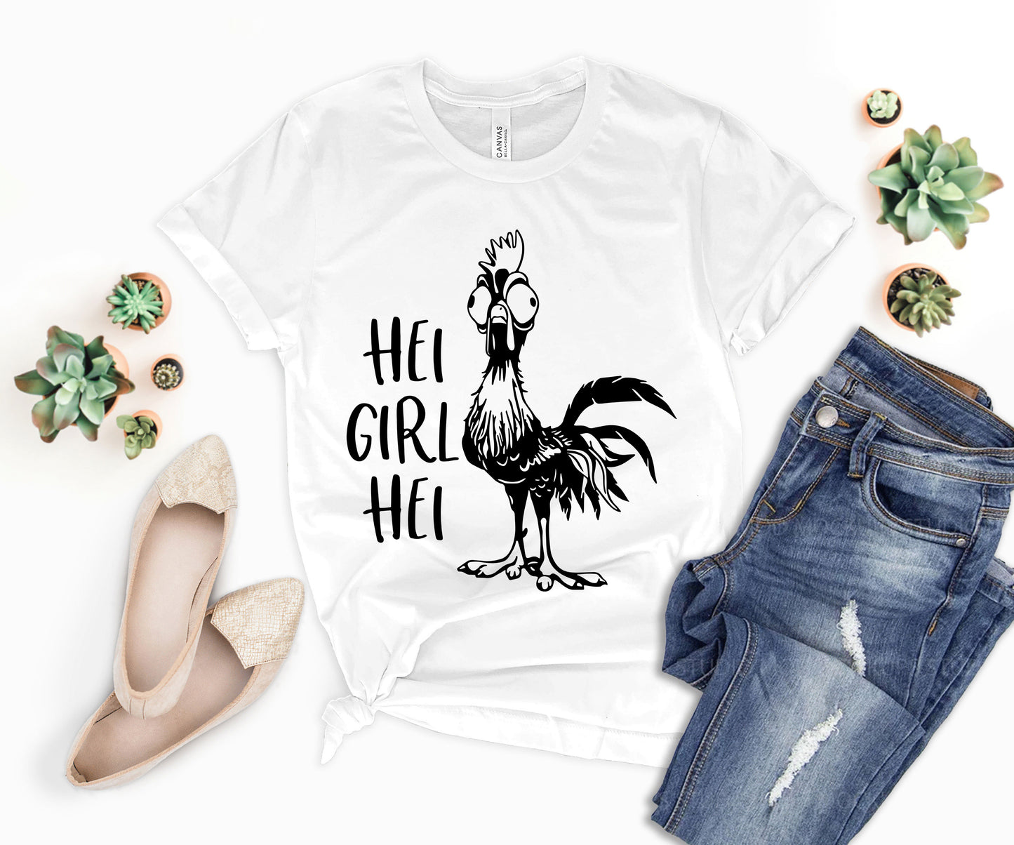Disney Hei Hei Shirt, Moana Hei Hei Shirt, Hei Hei Chicken T-shirt-newamarketing