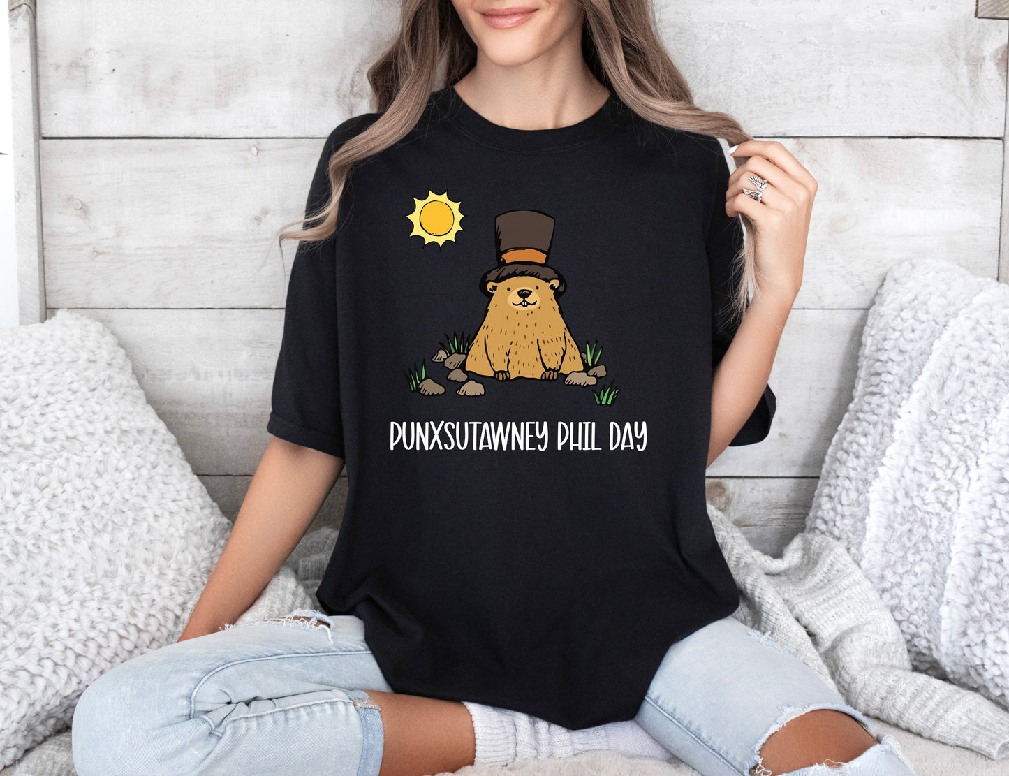 Comfort Color T-Shirts, Punxsutawney Phil Shirt, Groundhog Day Shirts-newamarketing