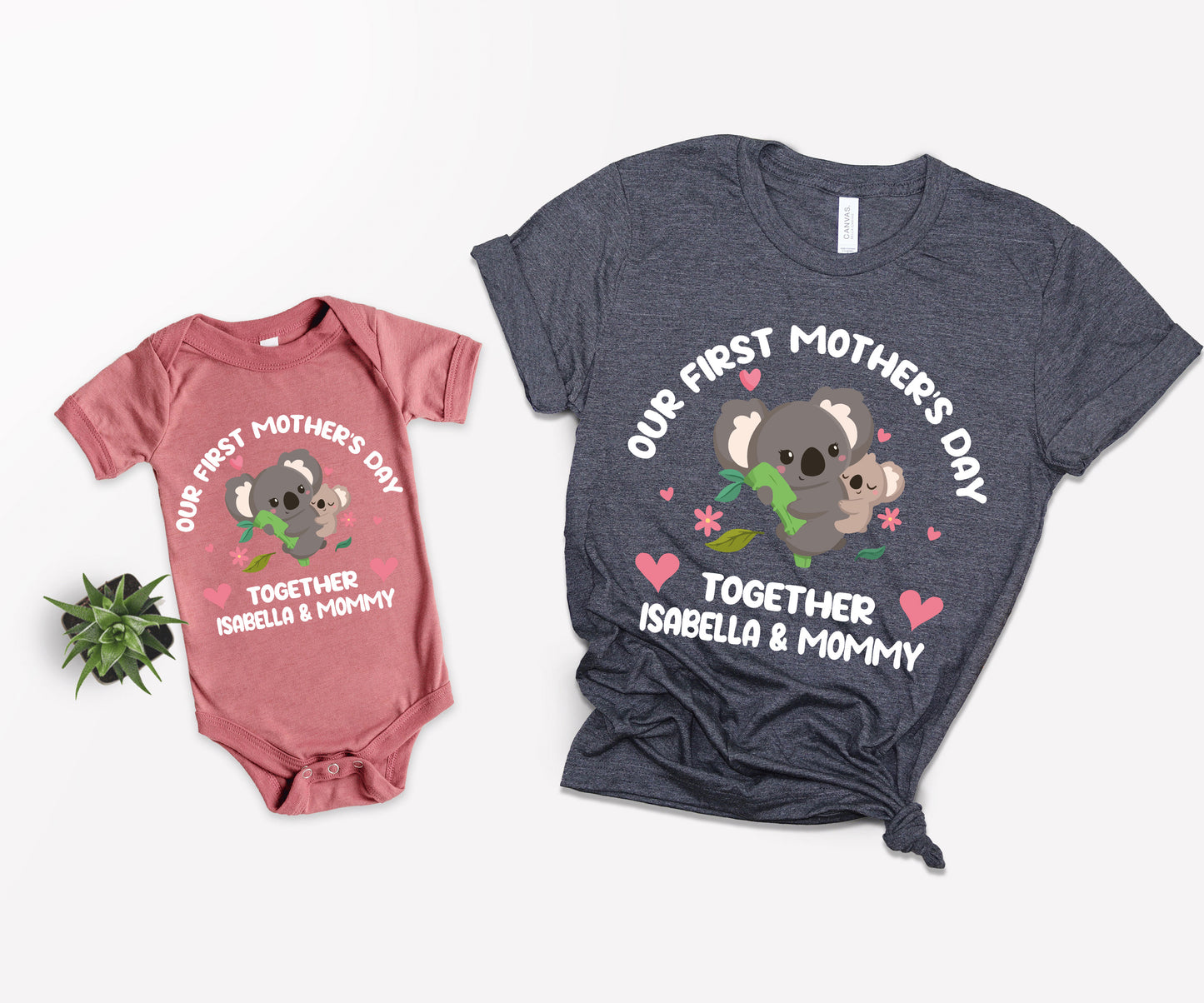 Our First Mothers Day Together Shirts, Personalized Mother's Day Shirts, Mothers Day Matching Outfits-newamarketing