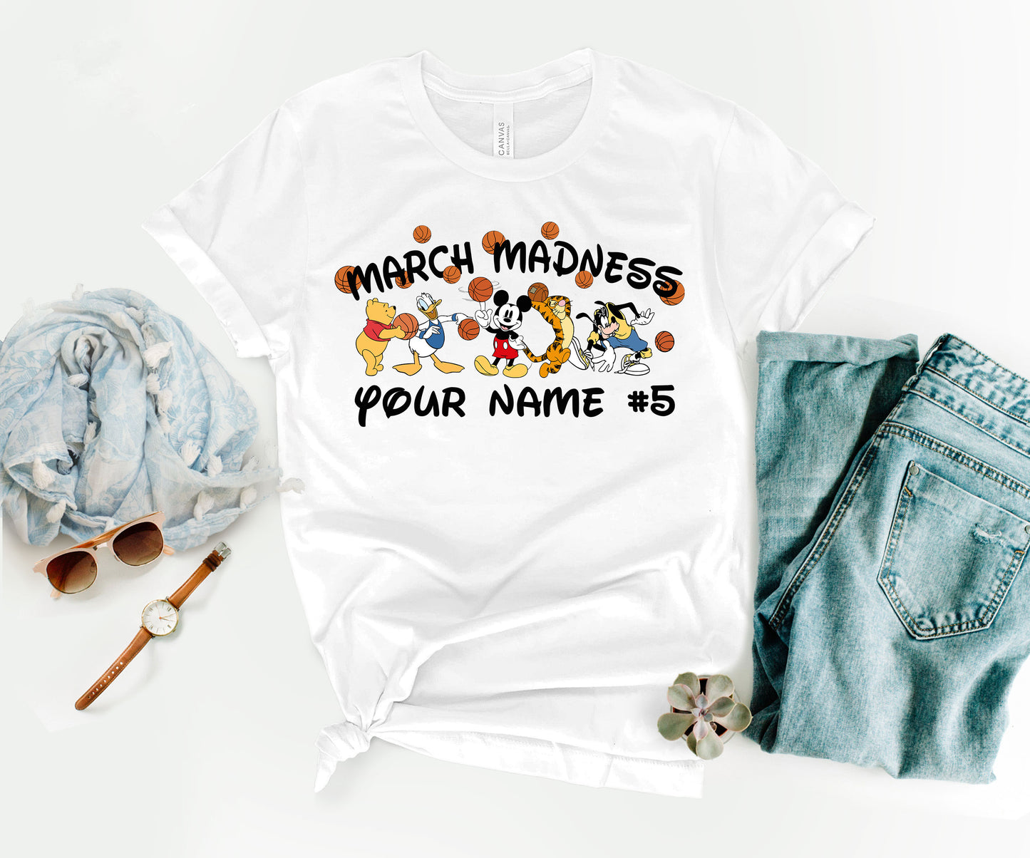 Custom March Madness T-Shirt, Mickey Mouse Basketball Shirt, Shirt Madness-newamarketing