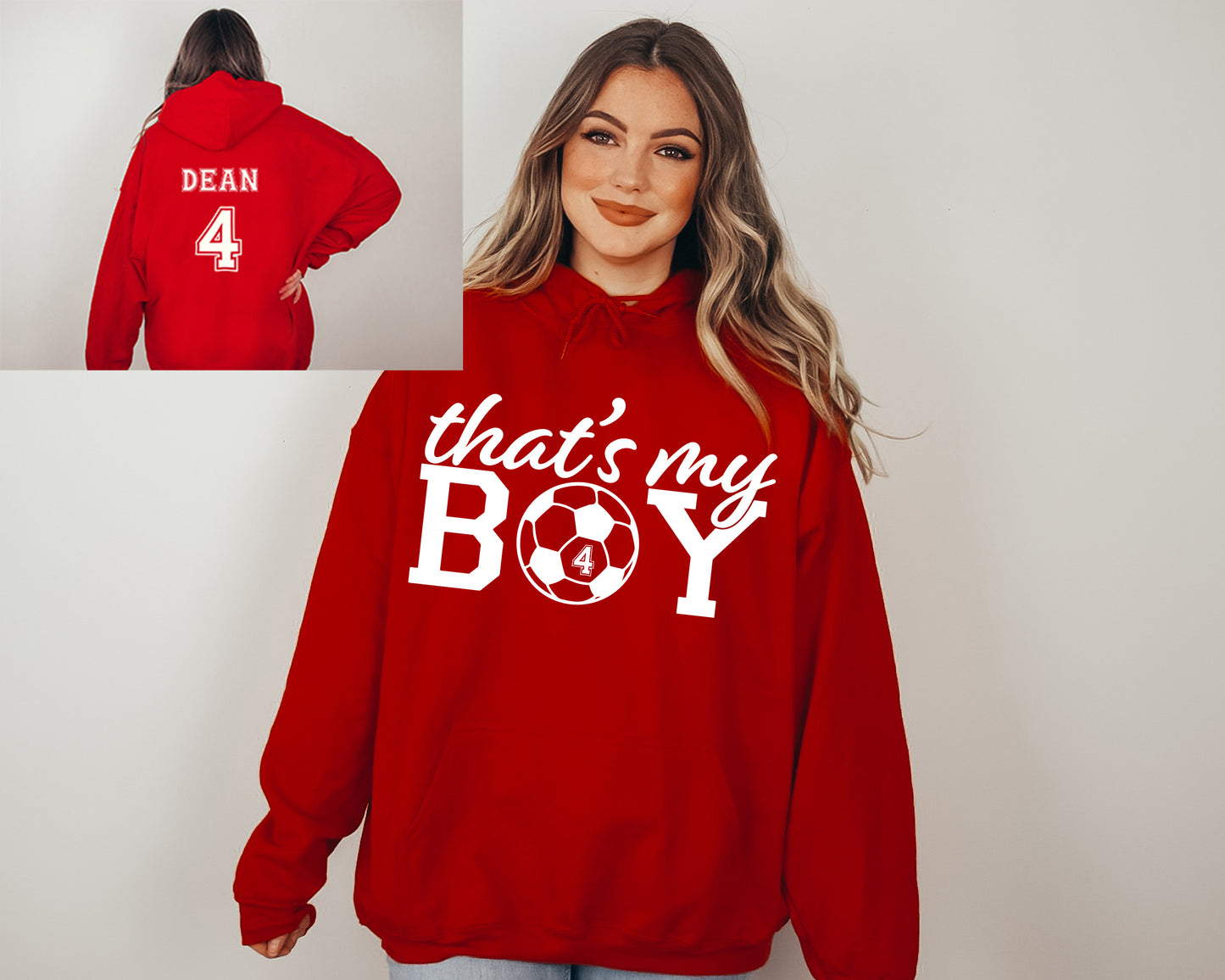 That's My Boy Soccer Sweatshirt, Custom Soccer Hoodie, Soccer Mom Sweatshirt-newamarketing