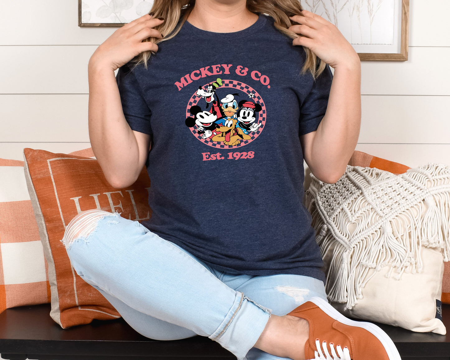 Mickey & Co Shirt, Mickey Mouse, Vintage Mickey And Friends Shirt-newamarketing