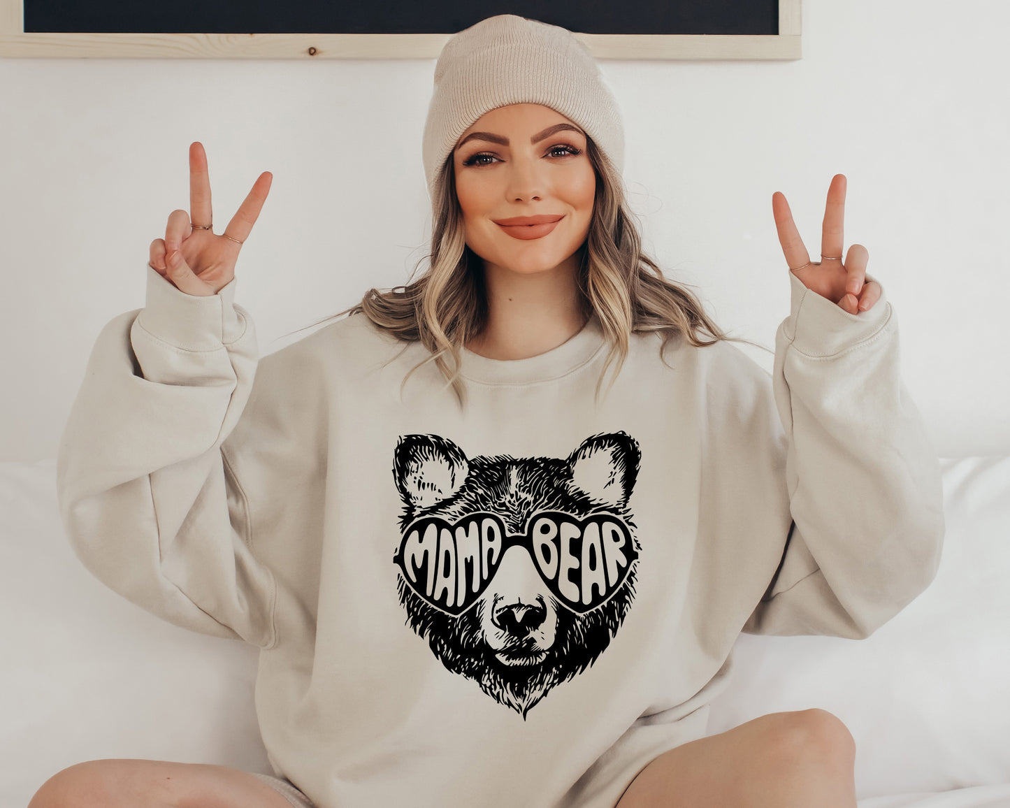 Mama Bear Sweatshirt, Bear Crewneck, Mama Bear Hoodie-newamarketing
