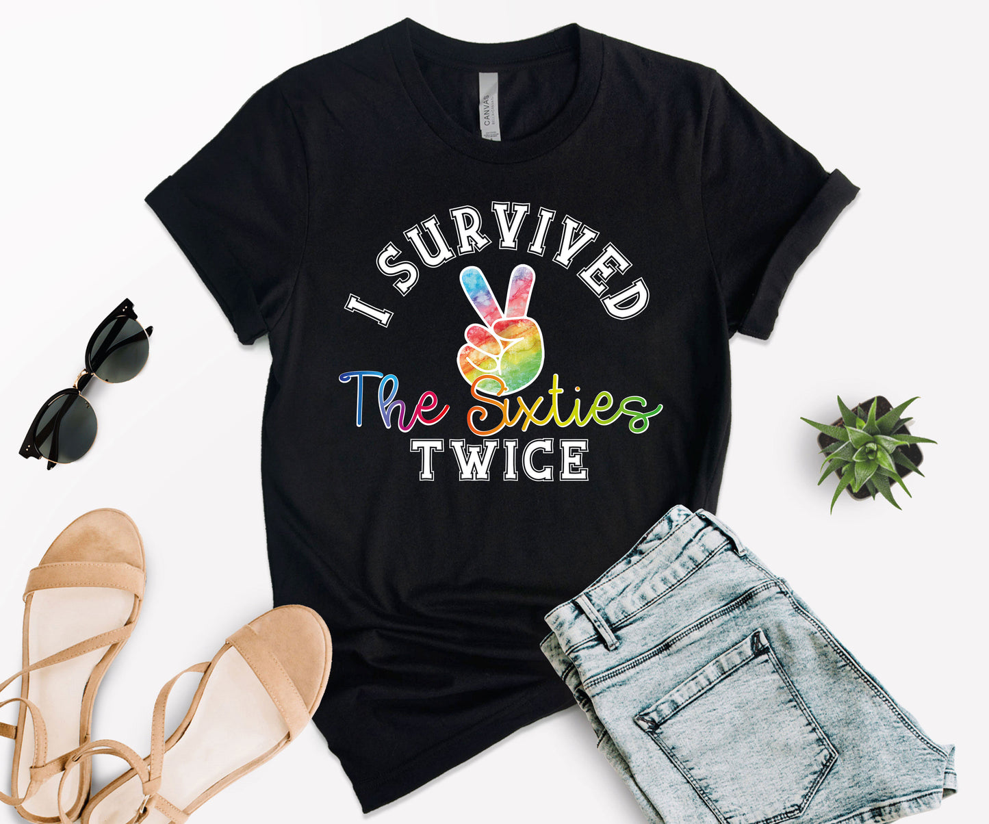 I Survived The 60s Twice T-Shirt, 60th Birthday T-Shirt, Birthday Shirts-newamarketing