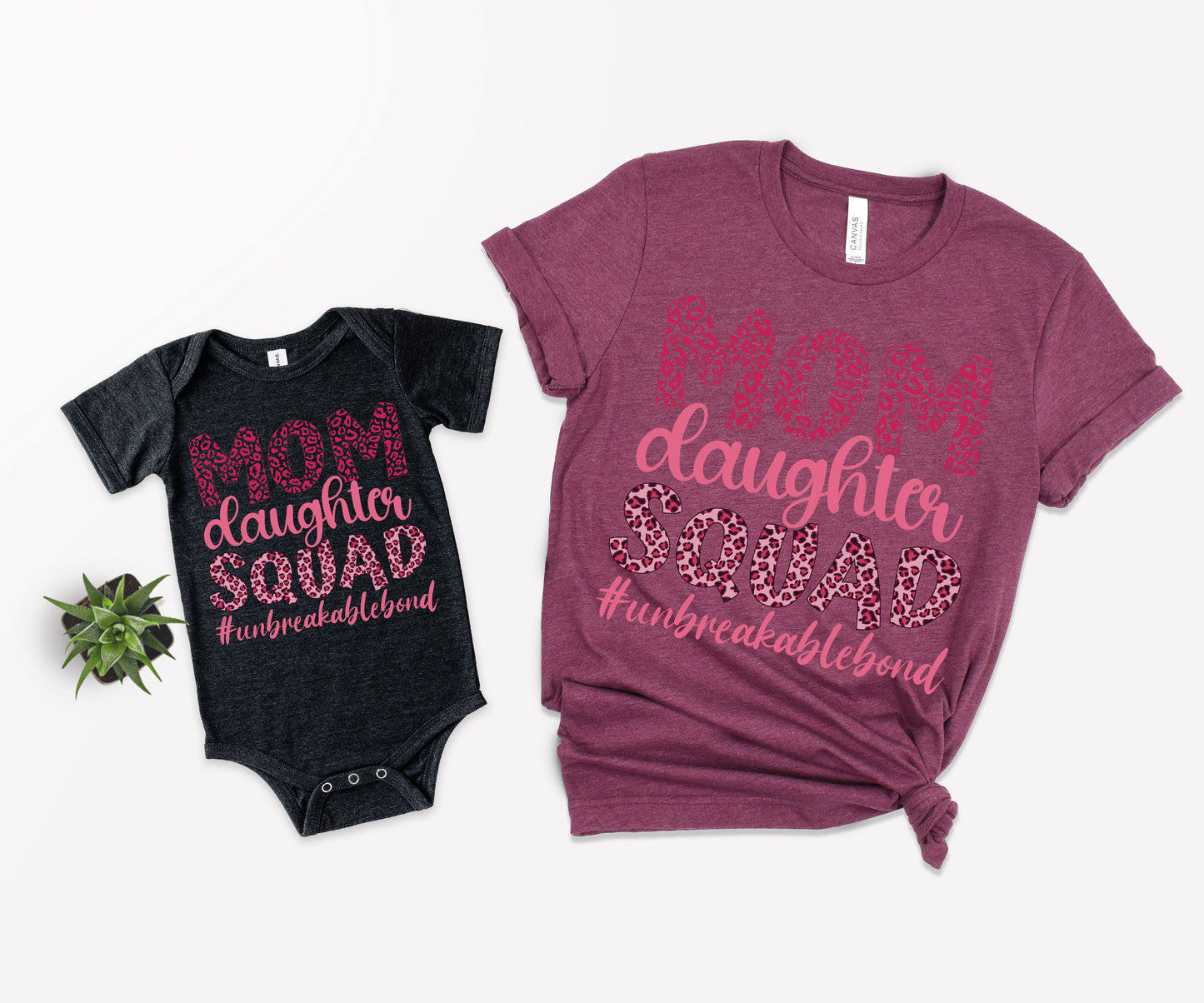 Mom Daughter Squad Shirts, Matching Mommy and Me Outfits, Mom Squad Shirts-newamarketing
