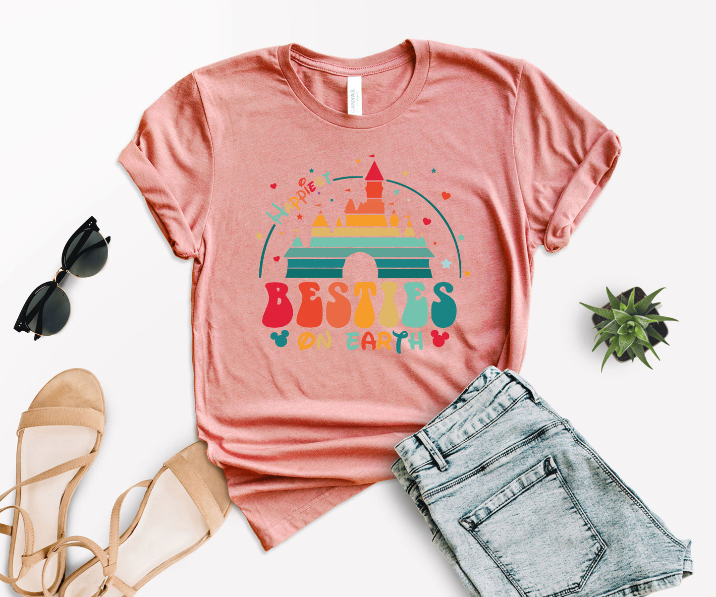 Happiest Besties on Earth Shirt, Happiest Tee on Earth, Besties Shirt-newamarketing