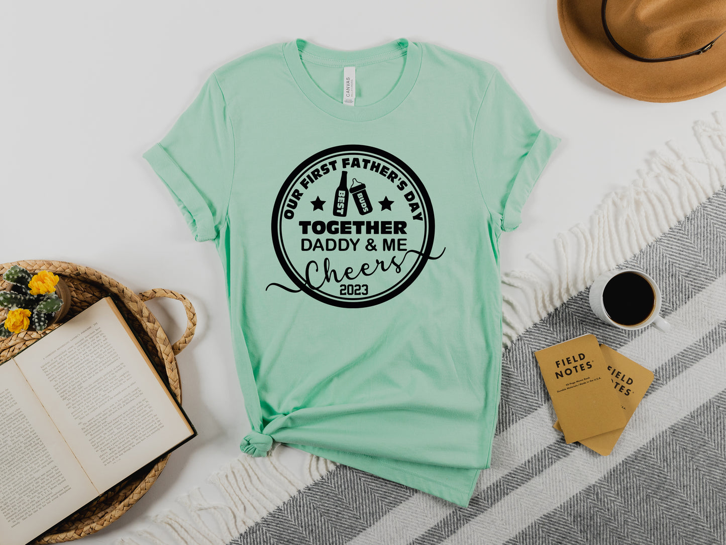 Our First Fathers Day Shirt, Beer Milk Bottle Shirt, Daddy and Me Shirts-newamarketing