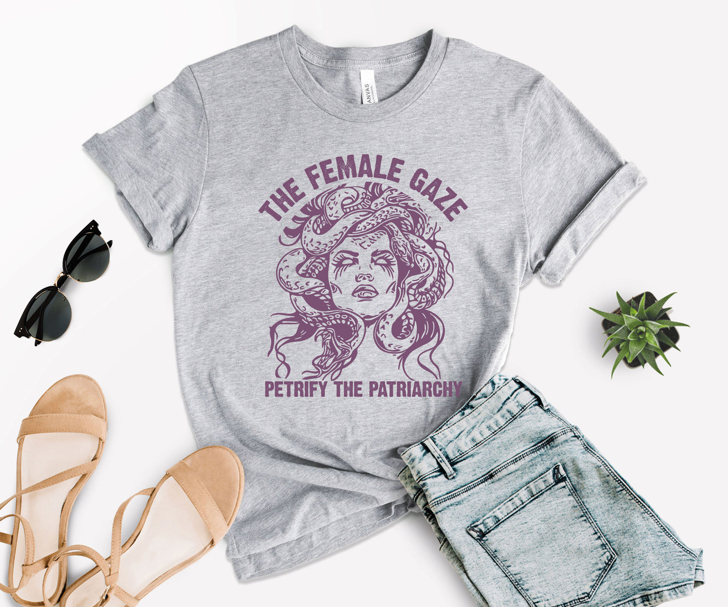 The Female Gaze Shirt, The Female Gaze Medusa Shirt, Petrify The Patriarchy-newamarketing