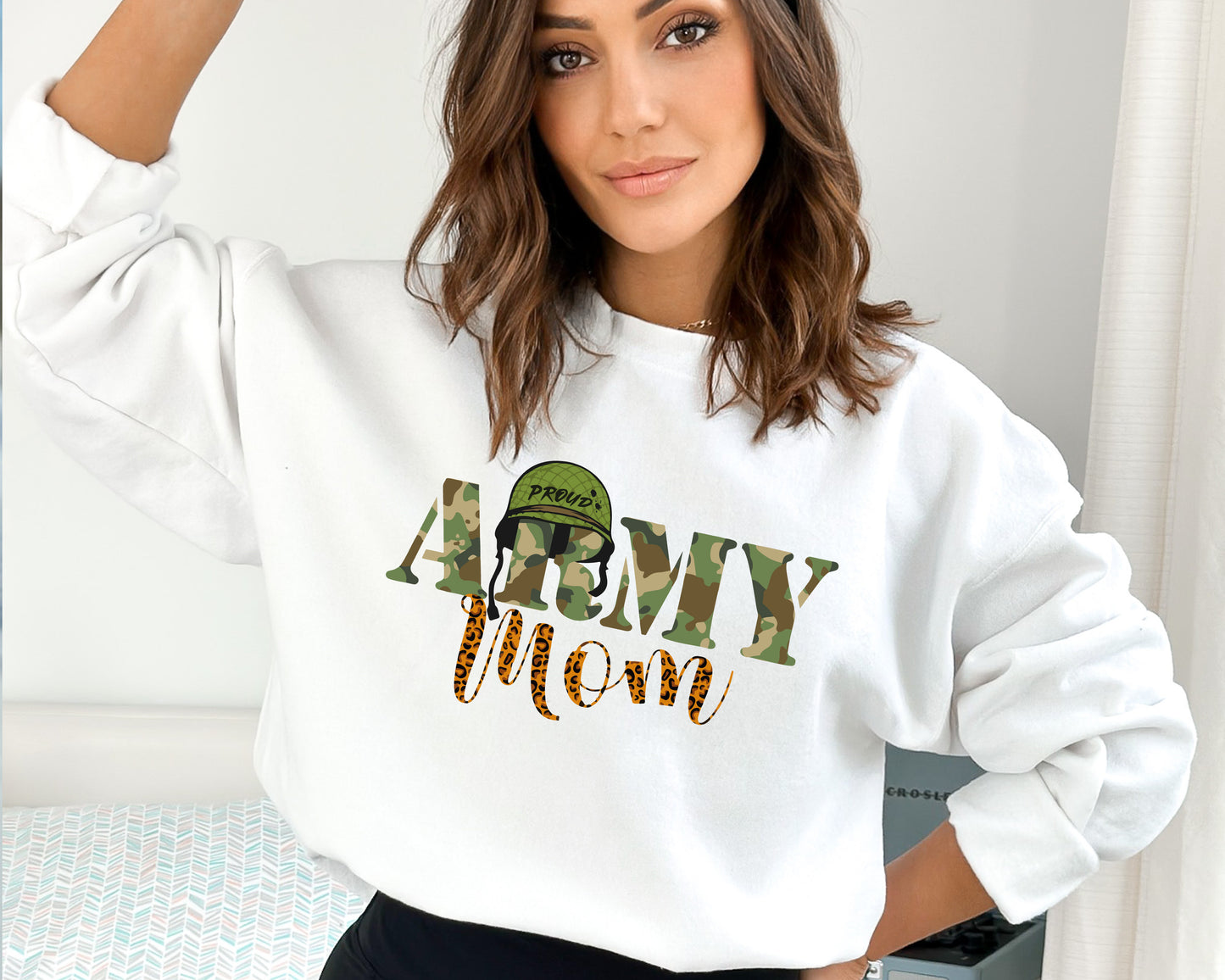 Army Mom Sweatshirt, Gifts For Army Mom, Proud Army Mom Hoodie-newamarketing