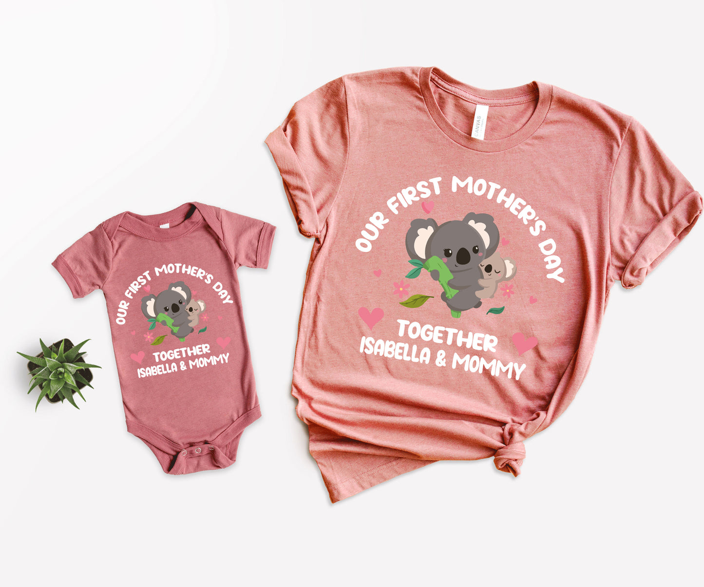 Our First Mothers Day Together Shirts, Personalized Mother's Day Shirts, Mothers Day Matching Outfits-newamarketing