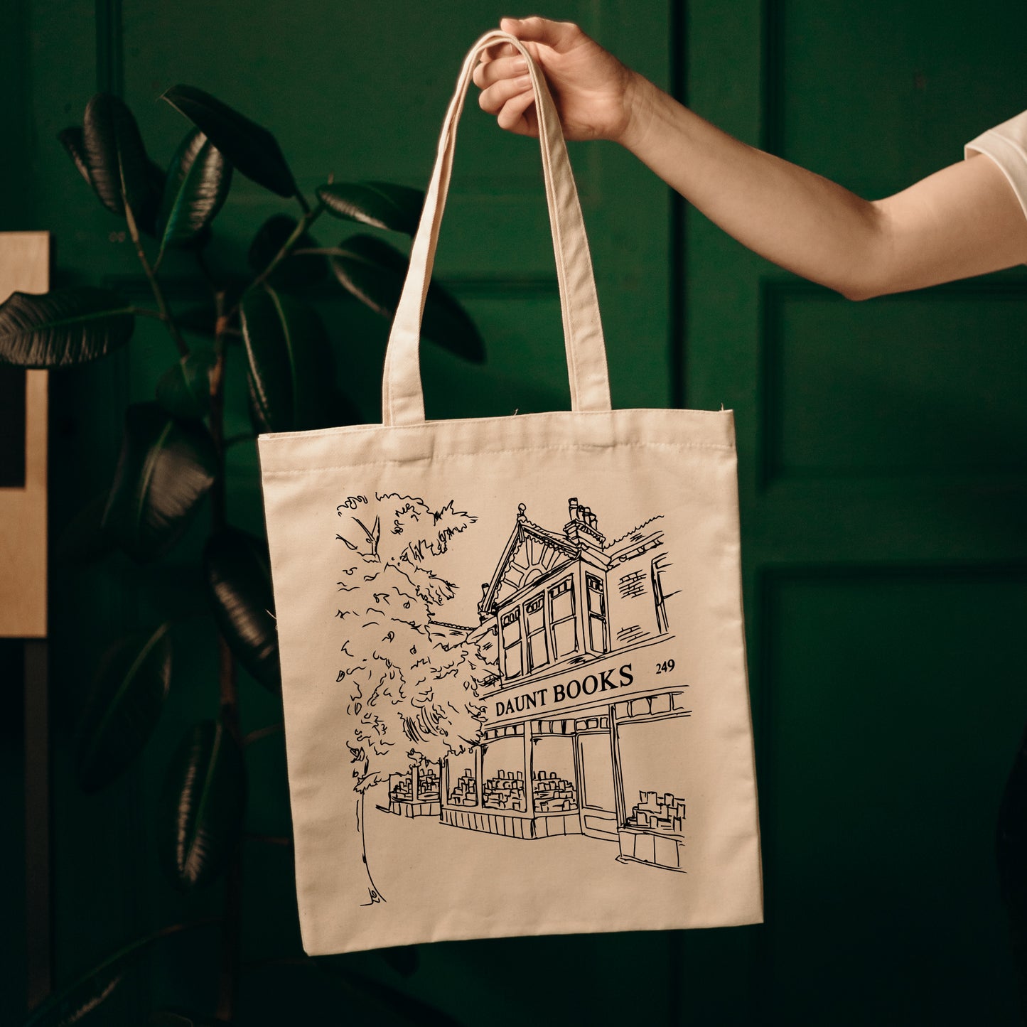 Books Tote Bag, Daunt Books Tote Bag, Tote Bags for Book Lovers-newamarketing