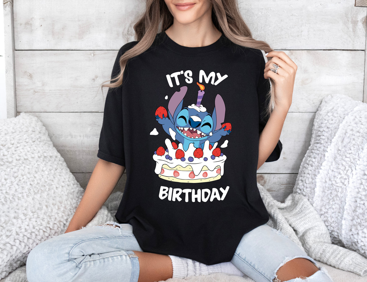 Comfort Color T-Shirt, Its My Birthday Stitch Shirt, Disney Stitch Birthday Shirt-newamarketing