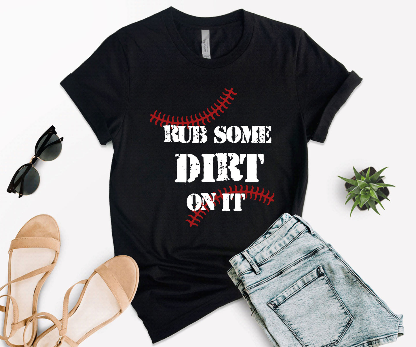Rub Some Dirt On It Baseball Shirt, Baseball Shirt, Softball Fan Shirt-newamarketig