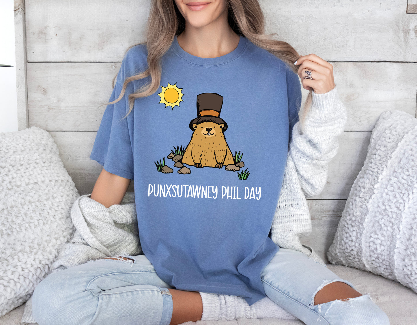 Comfort Color T-Shirts, Punxsutawney Phil Shirt, Groundhog Day Shirts-newamarketing