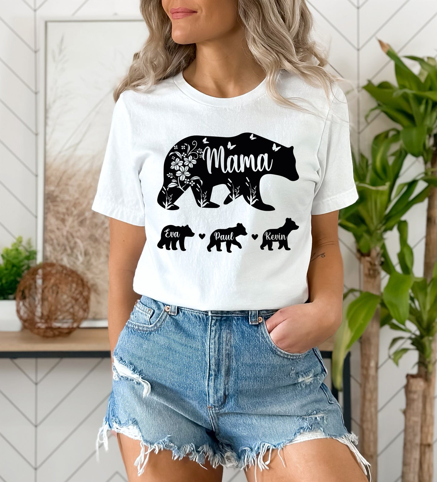 Mama Bear Shirt with Kids Names, Mama Bear Shirt, Custom Mama Bear Shirt-newamarketing