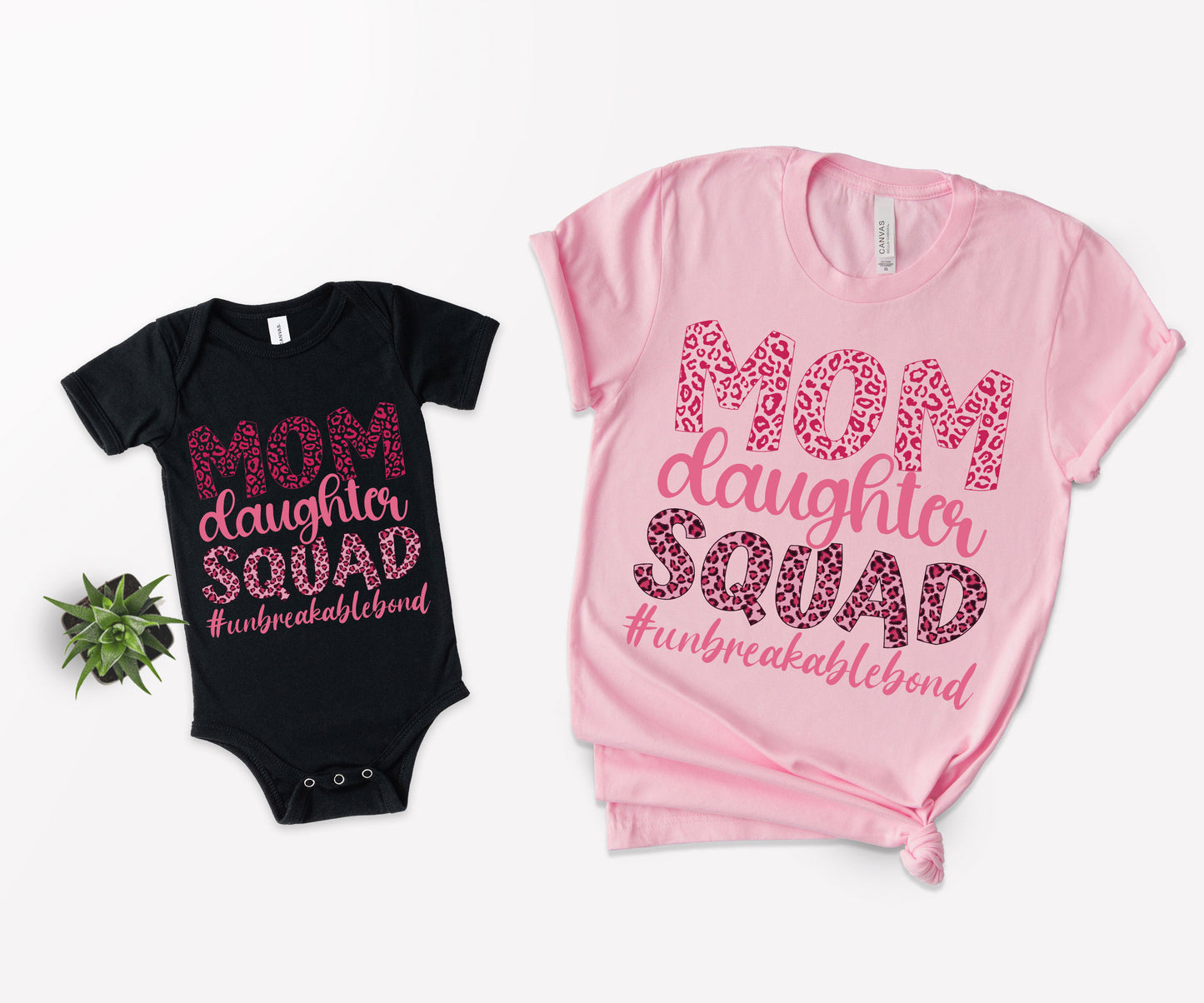 Mom Daughter Squad Shirts, Matching Mommy and Me Outfits, Mom Squad Shirts-newamarketing