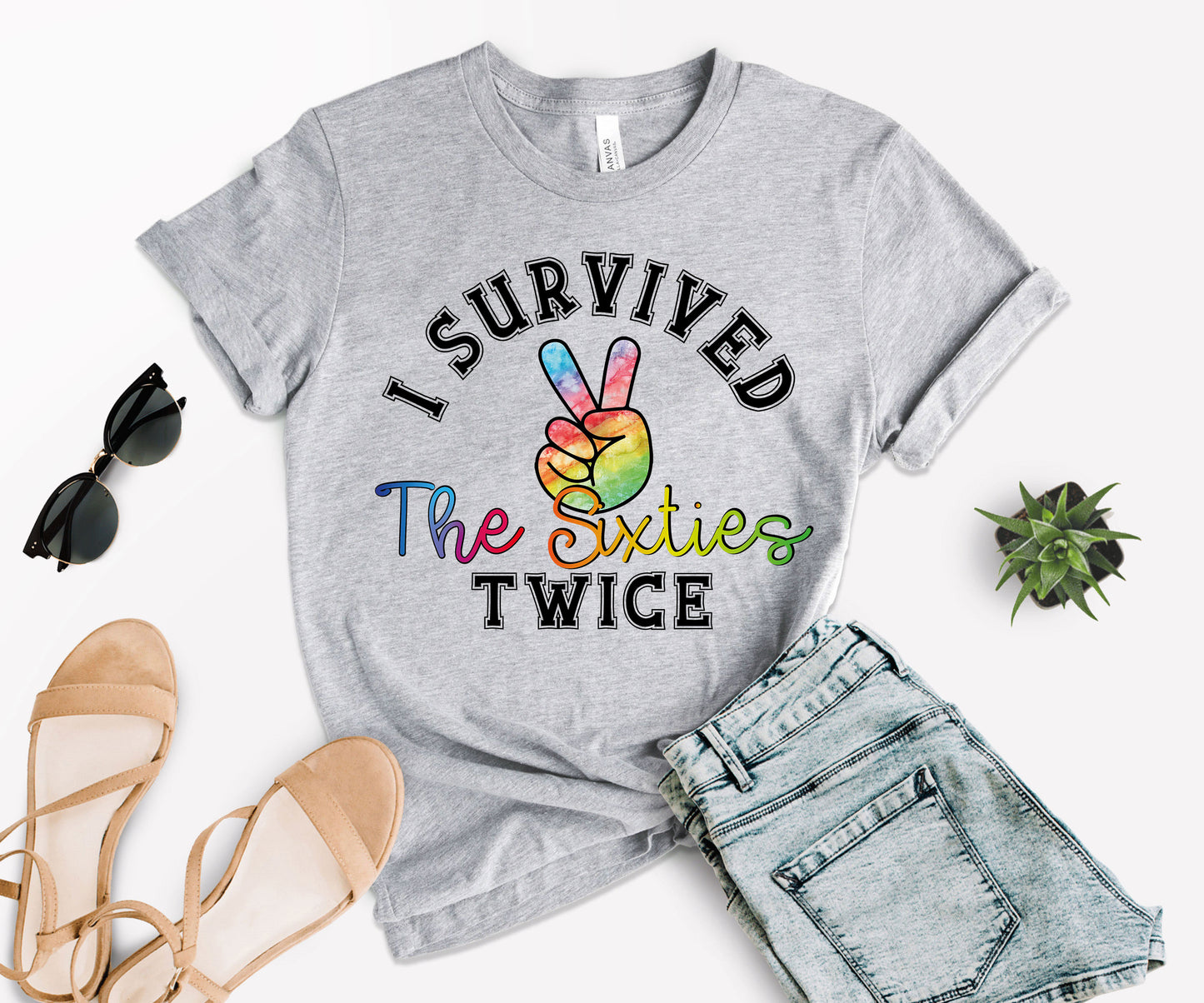 I Survived The 60s Twice T-Shirt, 60th Birthday T-Shirt, Birthday Shirts-newamarketing
