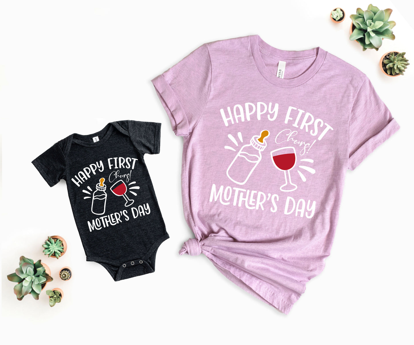 Happy First Mother's Day Shirts, Matching Mommy and Me Shirts, Mommy and Me Outfits-newamarketing