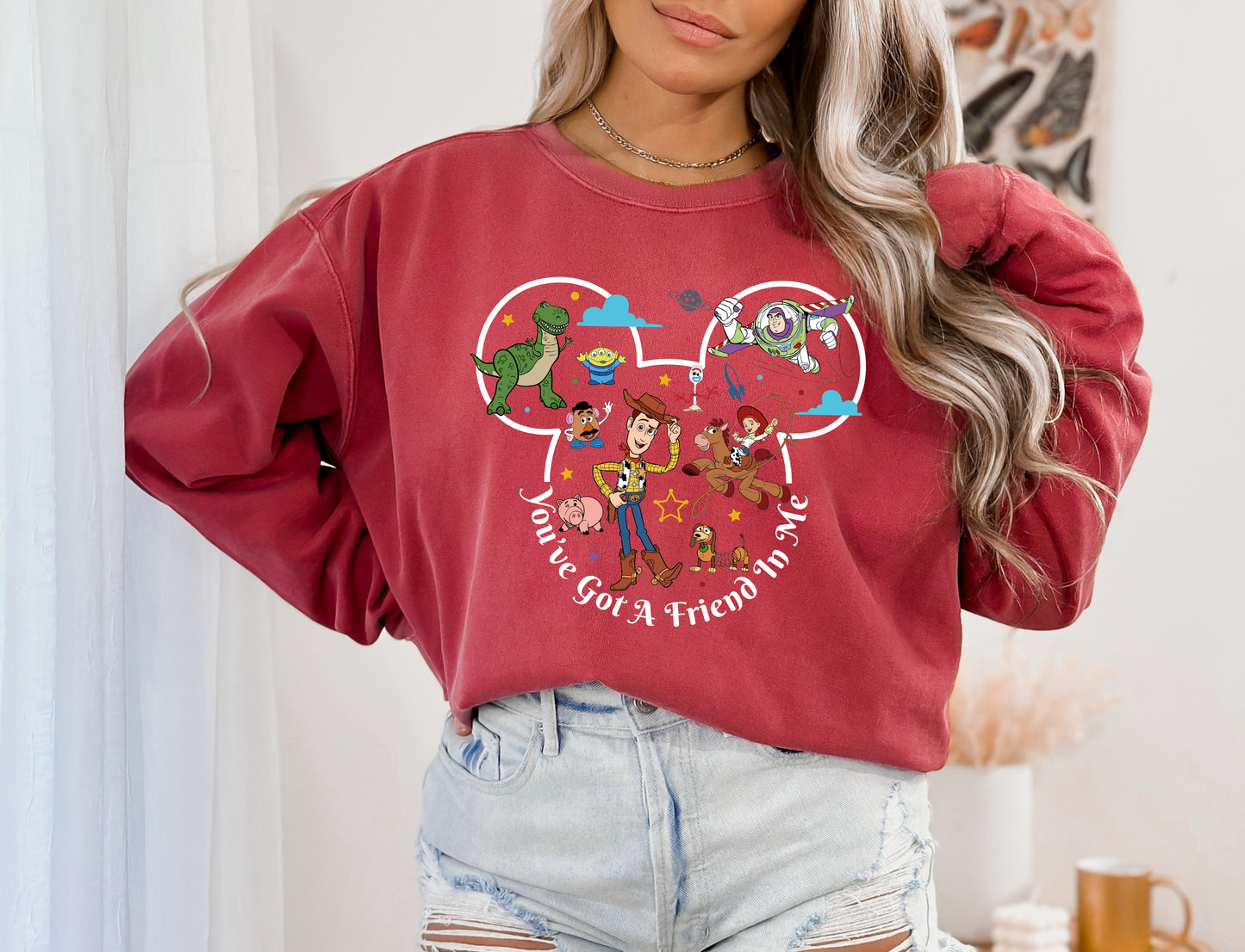 Comfort Color Sweatshirt, Toy Story Sweatshirt, Disney Store Sweatshirt-newamarketing