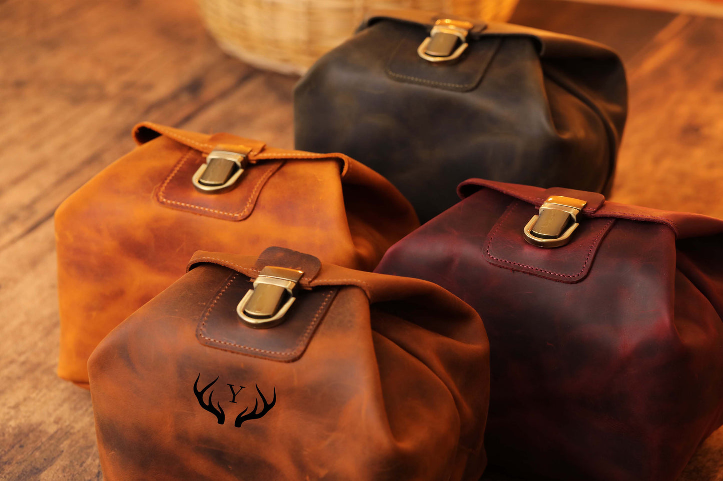 Women Dopp Kit, Toiletry Bag Women, Leather Cosmetic Bag