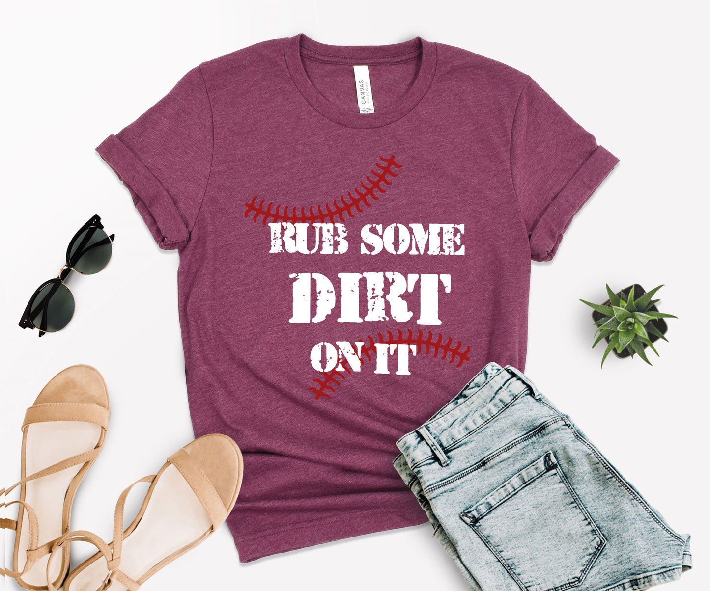 Rub Some Dirt On It Baseball Shirt, Baseball Shirt, Softball Fan Shirt-newamarketig