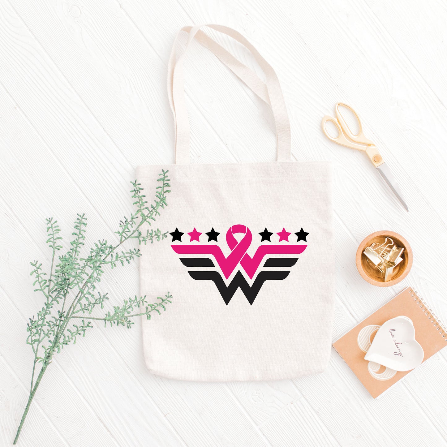 Brest Cancer Pi̇nk Ribbon Tote Bag, Pink Ribbon Bag, Tote Canvas Bags For Women-newamarketing