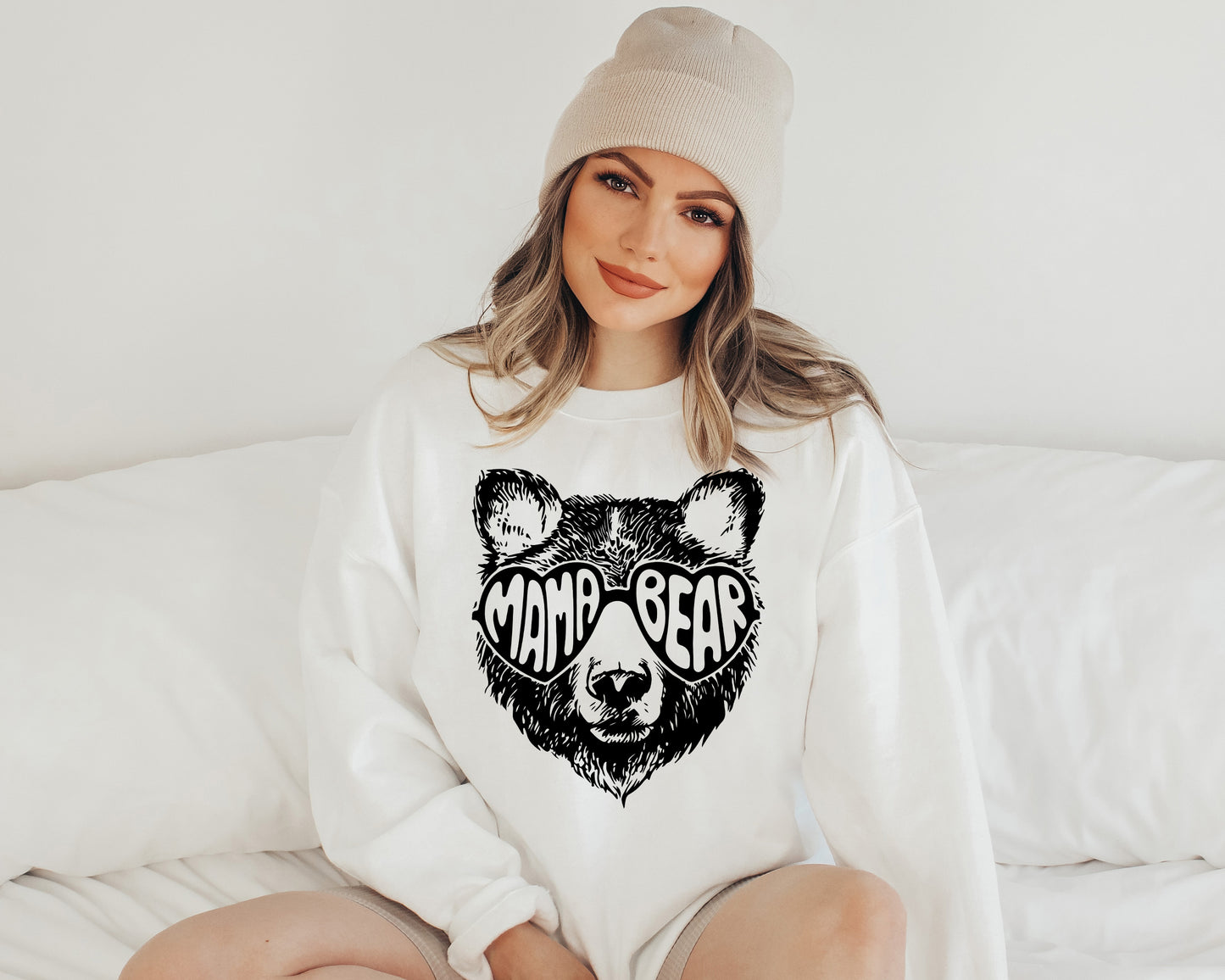 Mama Bear Sweatshirt, Bear Crewneck, Mama Bear Hoodie-newamarketing